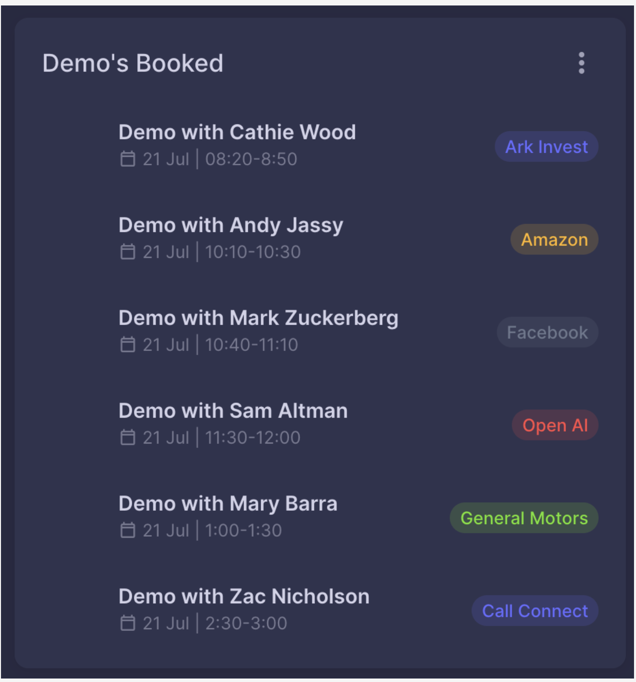 AI-Powered Sales Calls - Namely AI Booked Demos